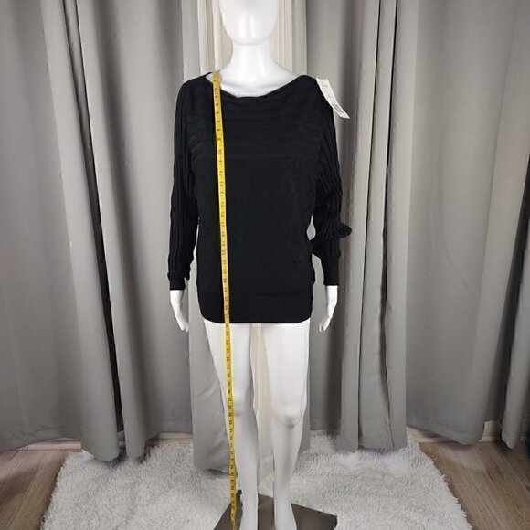 Acevog Womens Pullover Black Sweater Size M (NWT) - Picture 5 of 14